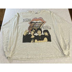 Rolling Stones Tour L/S T-Shirt Rare! Bridge to Babylon 1997/1998 sz XL Vintage